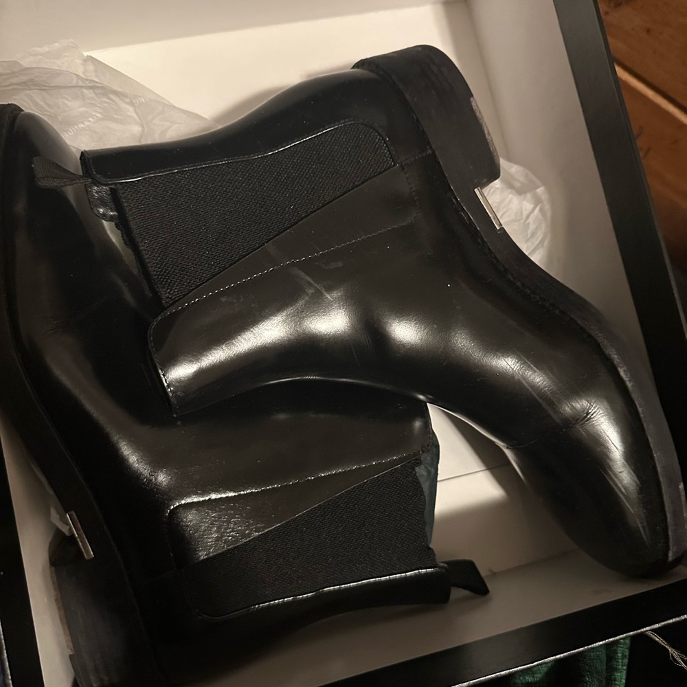 Alexander Wang Black Leather Chelsea Ankle Boots
